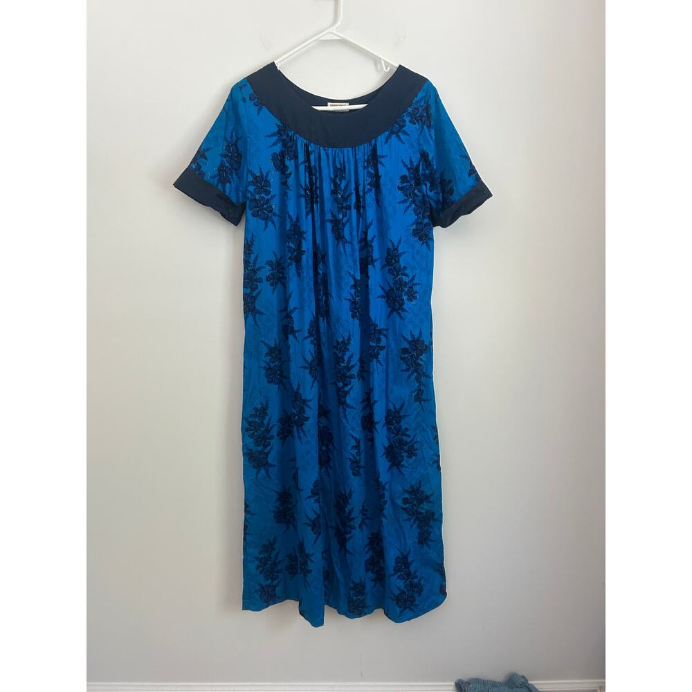 HooHawaii Blue Floral Dress S – Made in Hawaii Island Style - Picture 2 of 7